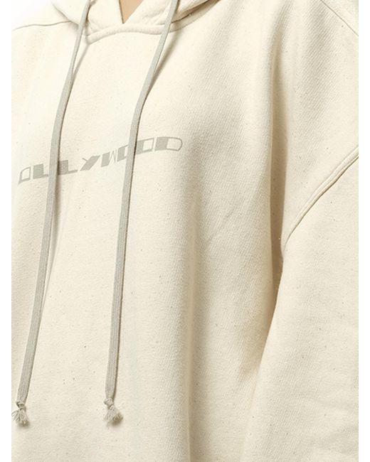 Rick Owens Natural Hollywood Peter Hoodie, 100% Cotton