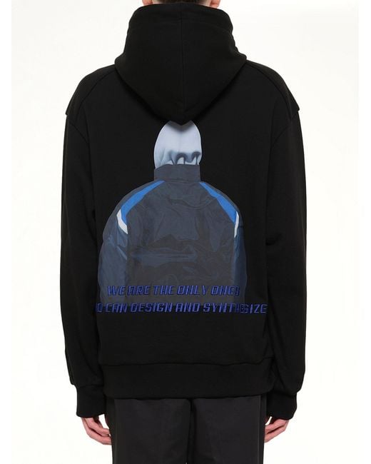 Juun.J Black Hoodie for men