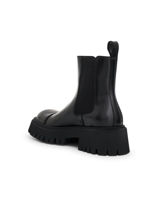 Balenciaga Black Tractor Chelsea Boots, , 100% Rubber for men