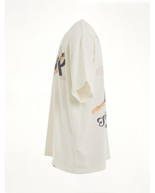 Represent White Storms, Short Sleeves, 100% Cotton, Size: Small for men