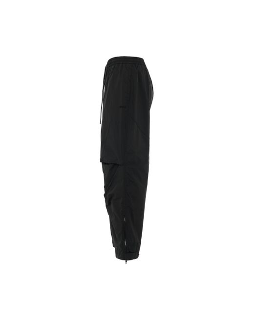 Juun.J Black Low Crotch Nylon Pants, , 100% Polyester for men