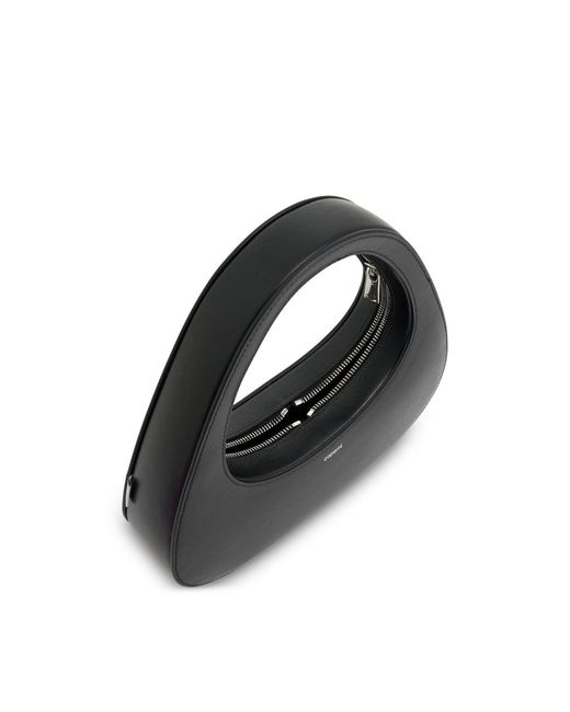 Coperni Black Baguette Swipe Bag, 100% Calf Leather