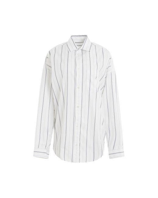 Balenciaga White Cocoon Shirt, Long Sleeves, /, 100% Cotton