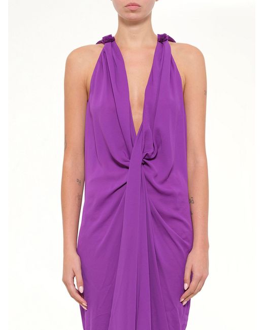 Lanvin Purple Dress