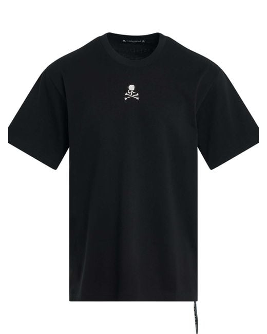 Mastermind Japan Black Loopwheel T-Shirt, Short Sleeves, 100% Cotton for men