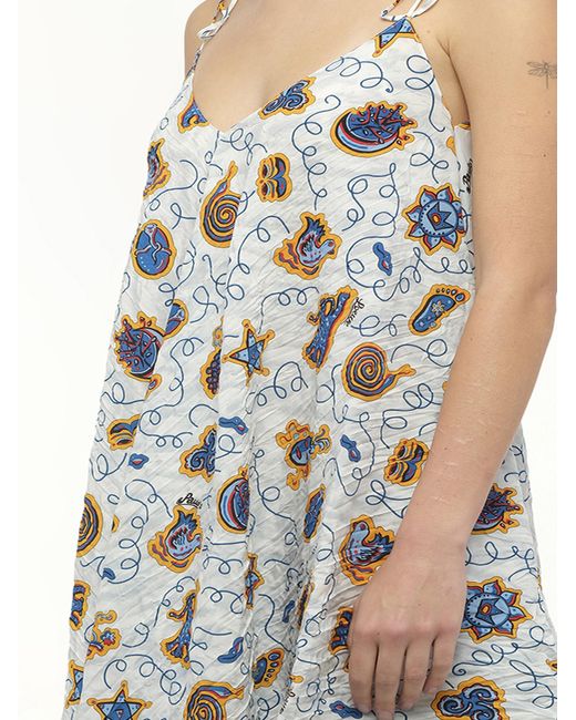 Loewe White X Paula Prt Strappy Dress
