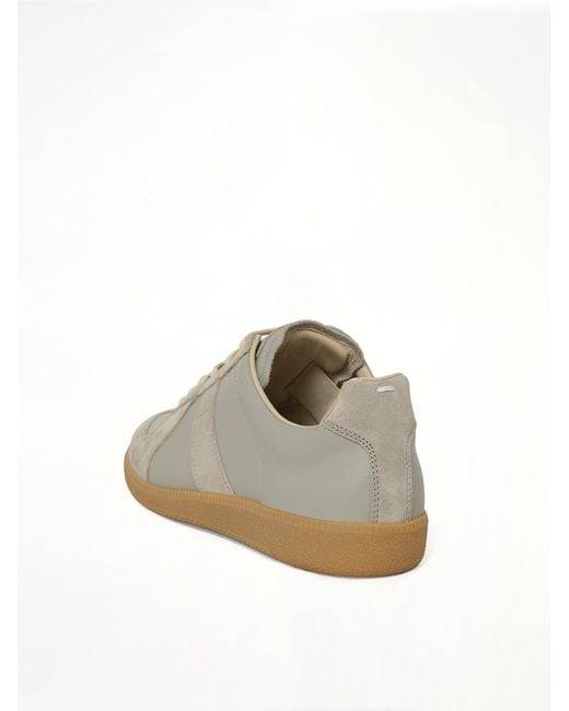 Maison Margiela Gray Replica Leather Sneaker for men