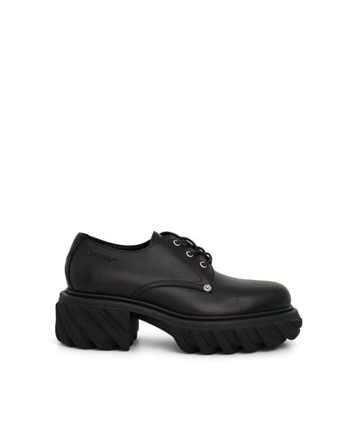 Off-White c/o Virgil Abloh Black Exploration Derby Shoes, , 100% Rubber for men