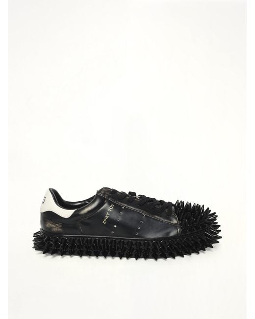 Doublet Black Spiky Leather Sneaker for men