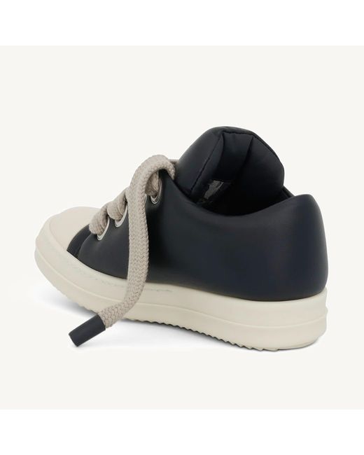 Rick Owens Blue Jumbo Lace Padded Low Sneaker