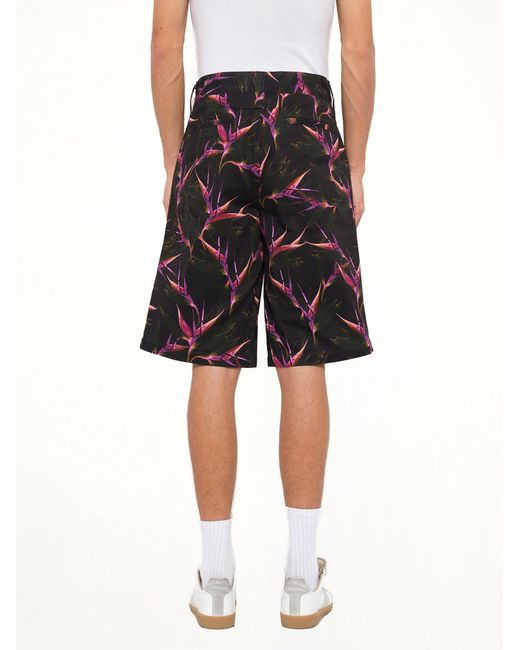 Givenchy Black Flower Shorts for men