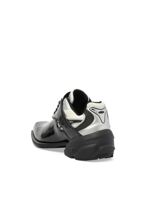 REMAGINE Black Starting Blocks Hybrid Derby Shoes, 100% Calf Leather for men