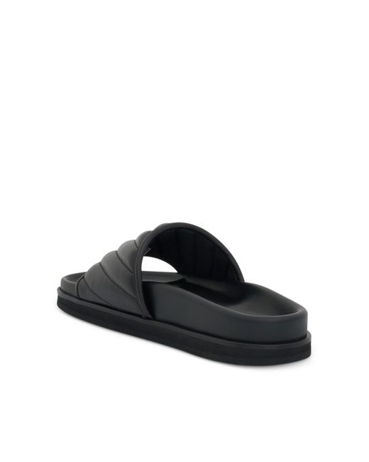 Off-White c/o Virgil Abloh Black Off- Cloud Diagonal Slider Sandals, , 100% Rubber
