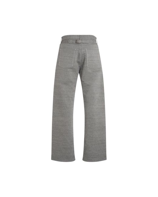 Maison Margiela Gray Broken Twill 5 Pocket Pants, , 100% Cotton for men