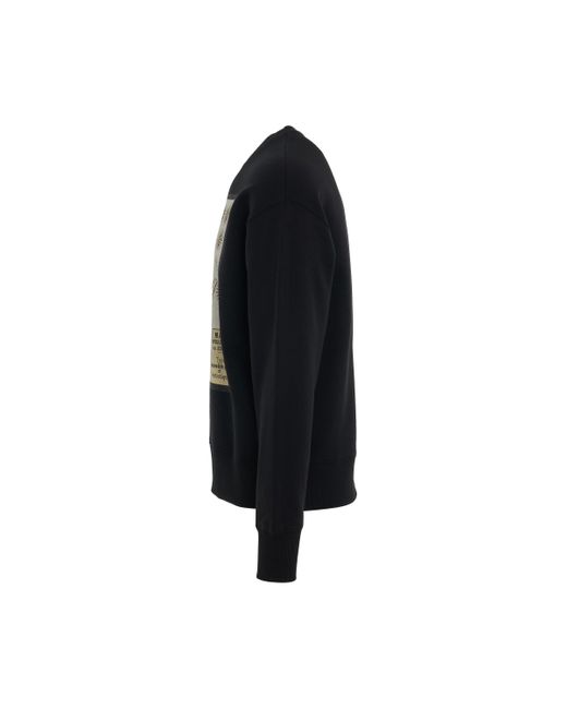 Egonlab Black 'Sun Nine Sweatshirt, , 100% Cotton, Size: Small for men