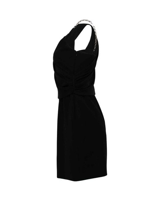 Givenchy Black Short Dress With Drapped Top
