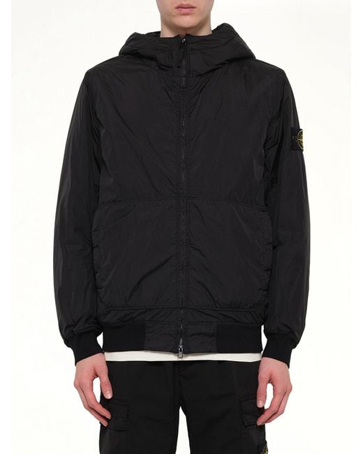 Stone Island Black 4100110 Bomber for men