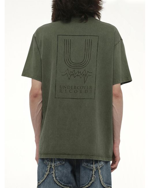 Undercover Green Records T-Shirt, 100% Cotton for men