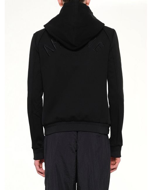 Juun.J Black Hoody for men