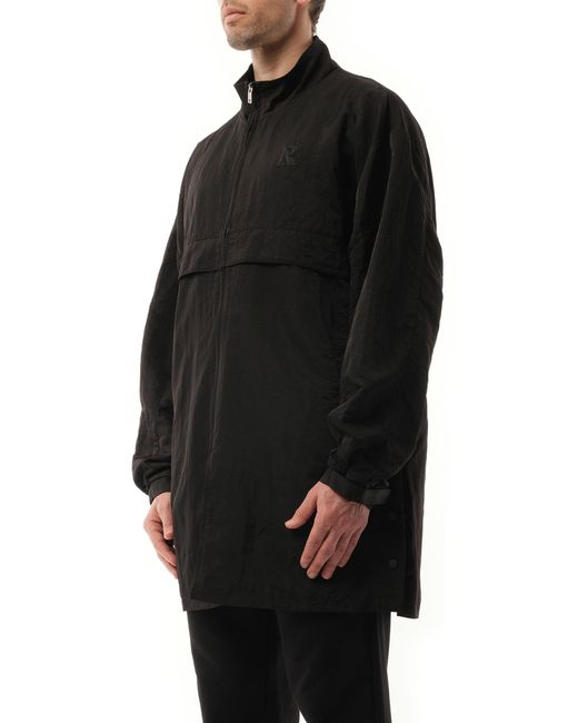 Represent Black Nylon Track Jacket, 100% Nylon, Size: Large for men