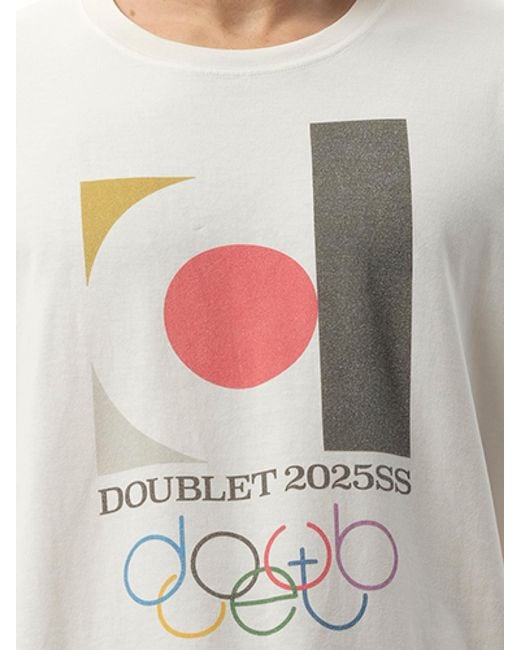 Doublet Gray 2025Ss Logo T-Shirt for men