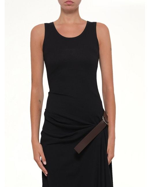 Loewe Black Belted Tank Dress