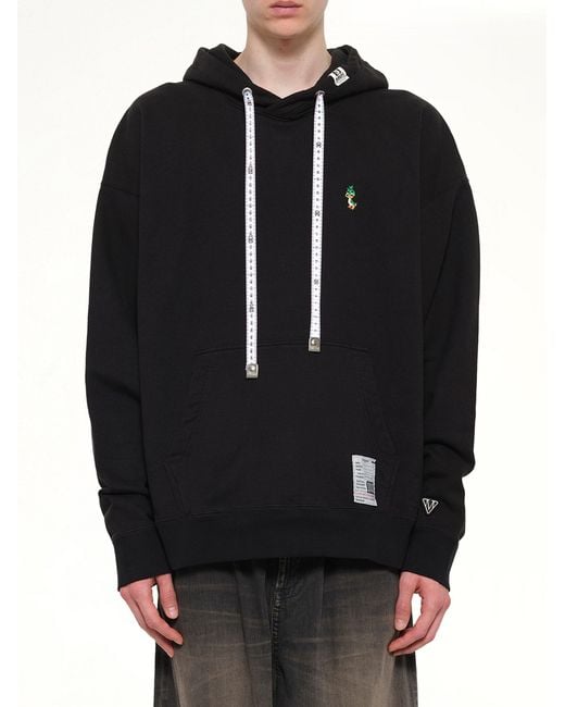 Maison Mihara Yasuhiro Black Leon Embroidery Hoodie for men