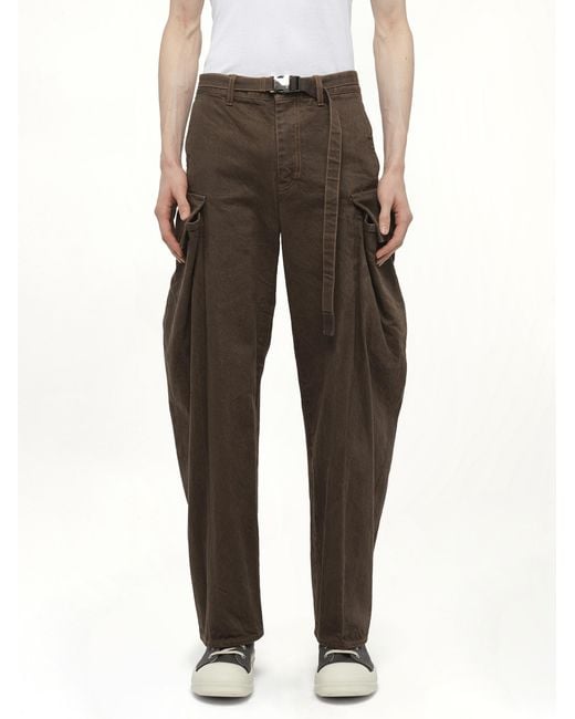 Sacai Brown Denim Pants for men