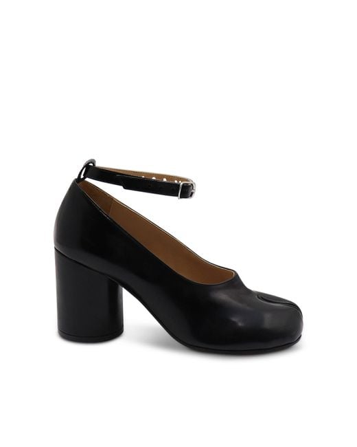 Maison Margiela Black Tabi Lace-Ups Shoes, , 100% Leather