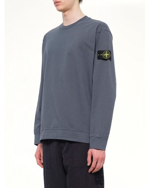 Stone Island Gray 6100057 Cotton Sweatshirt for men