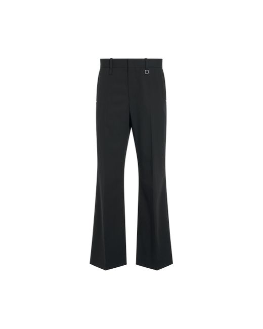 Wooyoungmi Black Flared Suit Pants, , 100% Wool for men