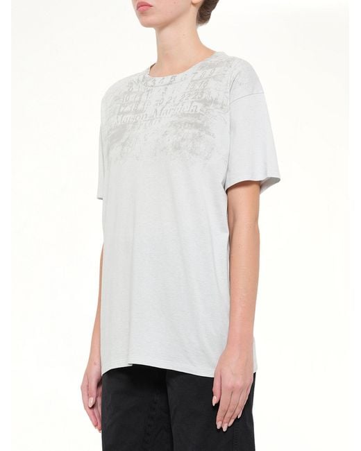 Maison Margiela White Numbers Regular T-Shirt