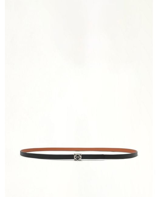 Loewe White Anagram Cube Rev 1Cm Belt
