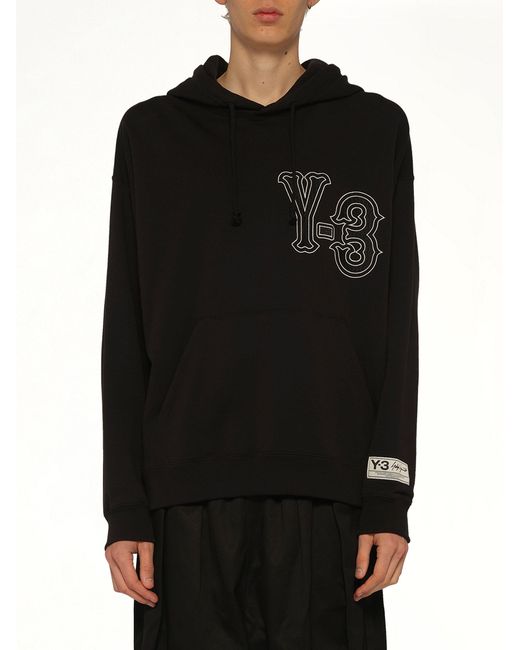 Y-3 Black Elite 5 Graphics Hoodie for men