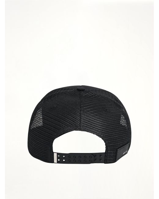 Amiri Black Core Logo Trucker Hat, 100% Cotton for men