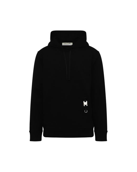 1017 ALYX 9SM Black 'Buckle Drawstring Hoodie, Long Sleeves, , Size: Small for men