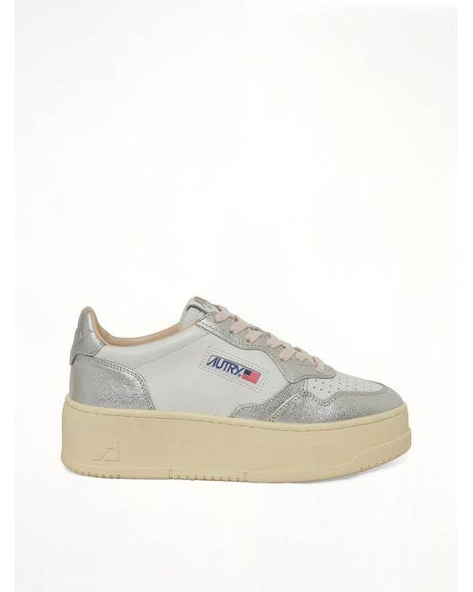 Autry White Platform Low Sneaker