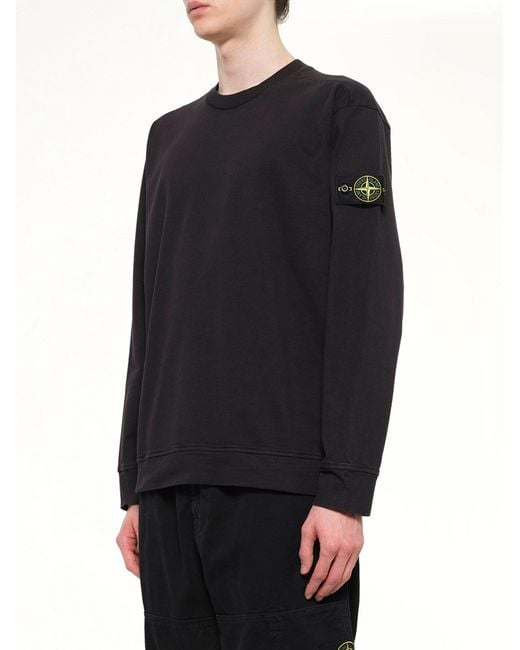 Stone Island Black 6100057 Cotton Sweatshirt for men