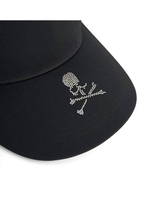 Mastermind Japan Black Swarvoski Crystal Skull Cap, , 100% Polyester, Size: Medium for men
