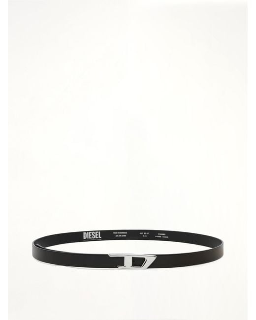 DIESEL Black B-D Logo 2.0 20 Medium Belt
