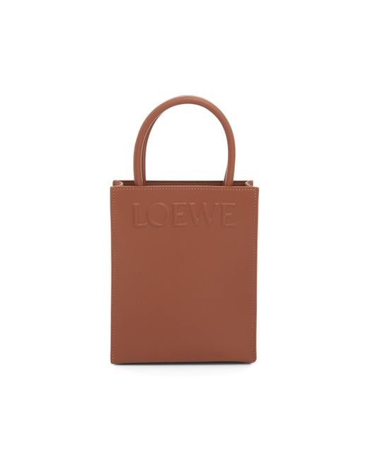 Loewe Brown Standard A5 Tote Bag, Tan/, 100% Cotton