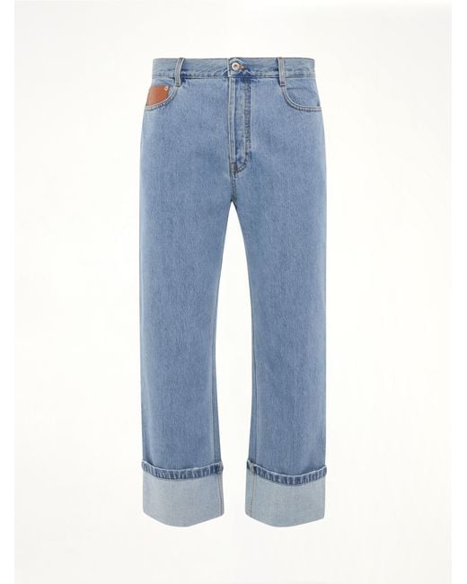 Loewe Fisherman Turn Up Jeans in Blue for Men | Lyst
