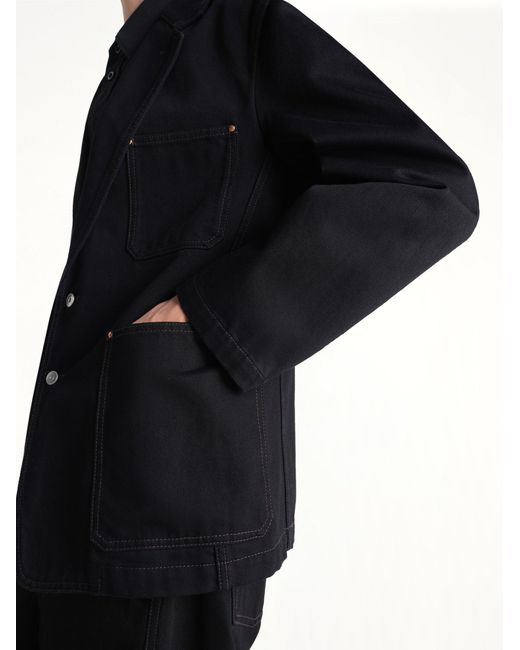 Lemaire Black Single Breasted Tailored Jacket for men