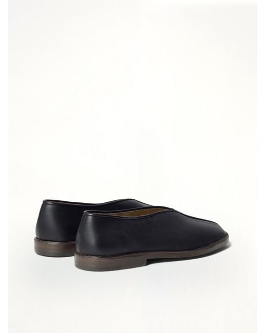Lemaire Blue Flat Piped Slippers