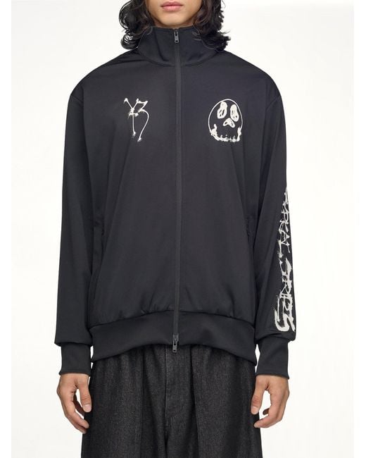 Y-3 Blue 3 Stripes Skull Track Top for men