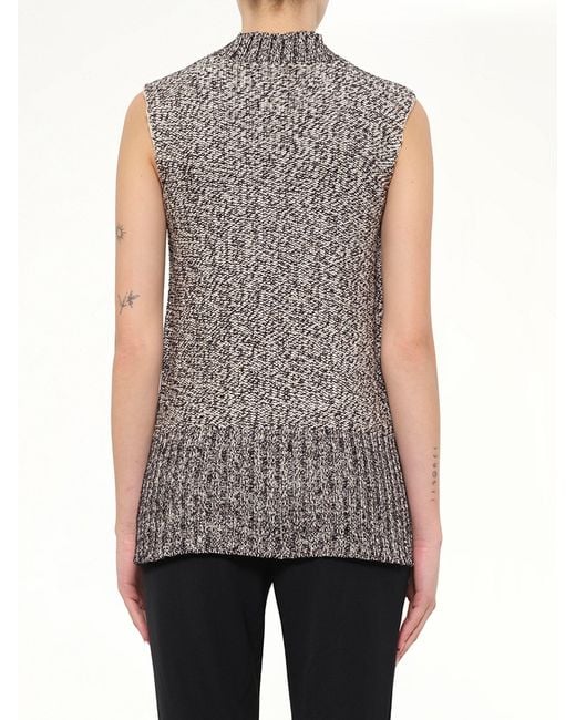 Lanvin Gray Knitted Top