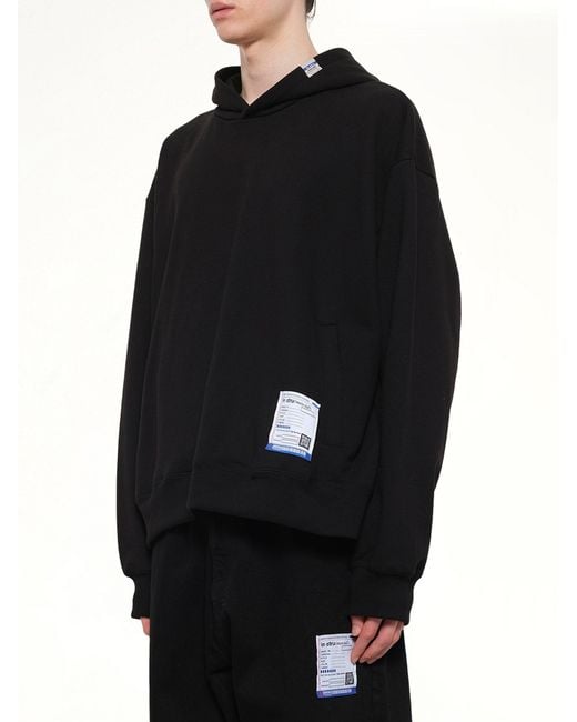Maison Mihara Yasuhiro Black Instrumental Heavy Weight Hoodie for men