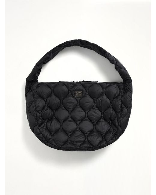 Taion Black Military Banana Shoulder Down Bag L for men