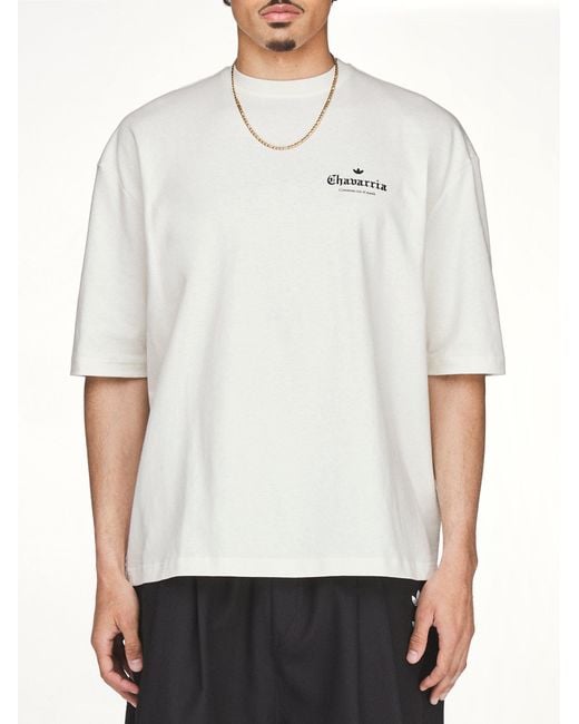 Willy Chavarria White Adidas X Chavarria Merch Mexico T-Shirt for men