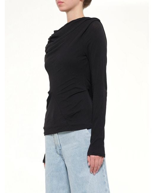 Entire studios Black Twist Top